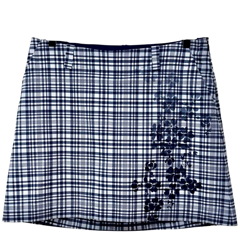 Nike Golf Skort - Blue/White Plaid, 8